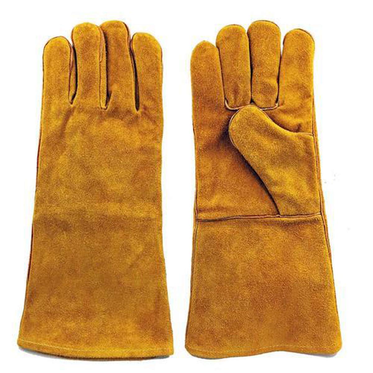 yellow gloves